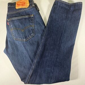 Levi’s 501 Men’s Button Fly Jeans W33 Straight Leg Y2K Denim